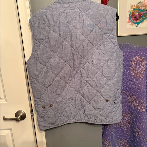 J. Crew Men's Light Blue Quilted Vest - Picture 3 of 3